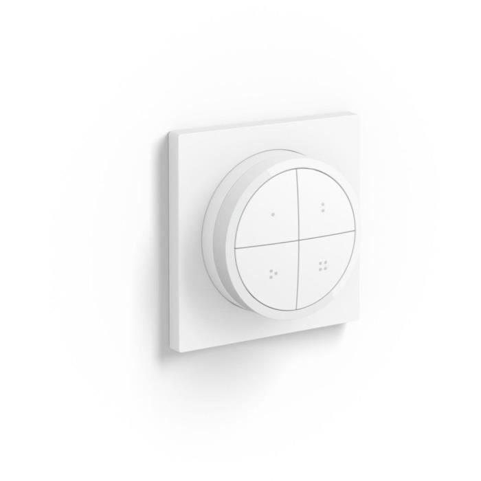 Philips Hue Bouton Afstandsbediening Tap Dial Dial Schakelaar, wit, stelt de controle over verschillende onderdelen of een gebied mogelijk