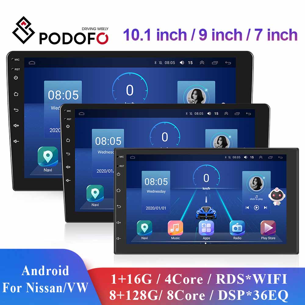 7/9/10.1 2Din Android bilradio - 8G 128G multimedievideoafspiller