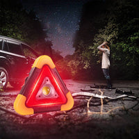 RescueBeam - 2-IN-1 solarbetriebene dreieckige Warnleuchte für den Straßenrand 1