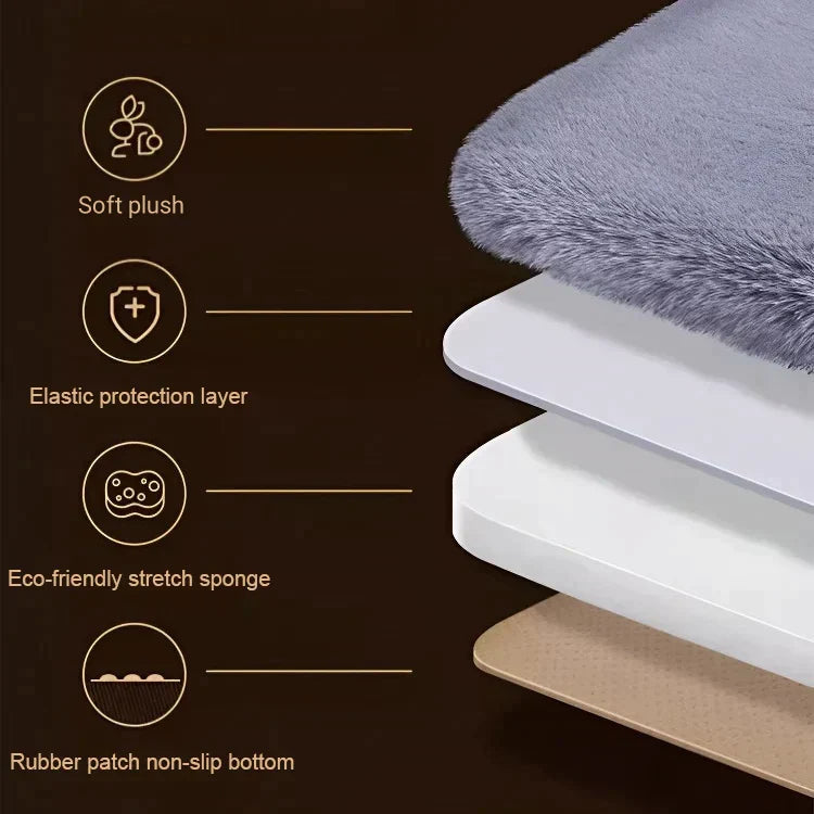 SeatVelour - Luxus Verdickte Plüsch Autositzkissen Set  [Letzter Tag Rabatt] 3