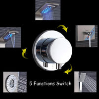 Shower Panel, LED Rainfall, Waterfall Shower Head