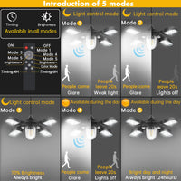 SolarBright | Solar-Pendelleuchte | 192 LEDs | Mit Fernbedienung & Bewegungssensoren 2