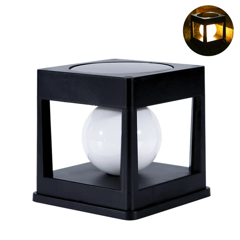 SolarGlow Pillar Light | Solarbeleuchtung für Außenbereich | 8 Stunden Leuchtdauer | Wetterfest 0