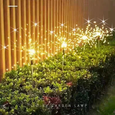 SolarSparklers - Wasserdichtes Solar Garten Feuerwerk LED Licht 7