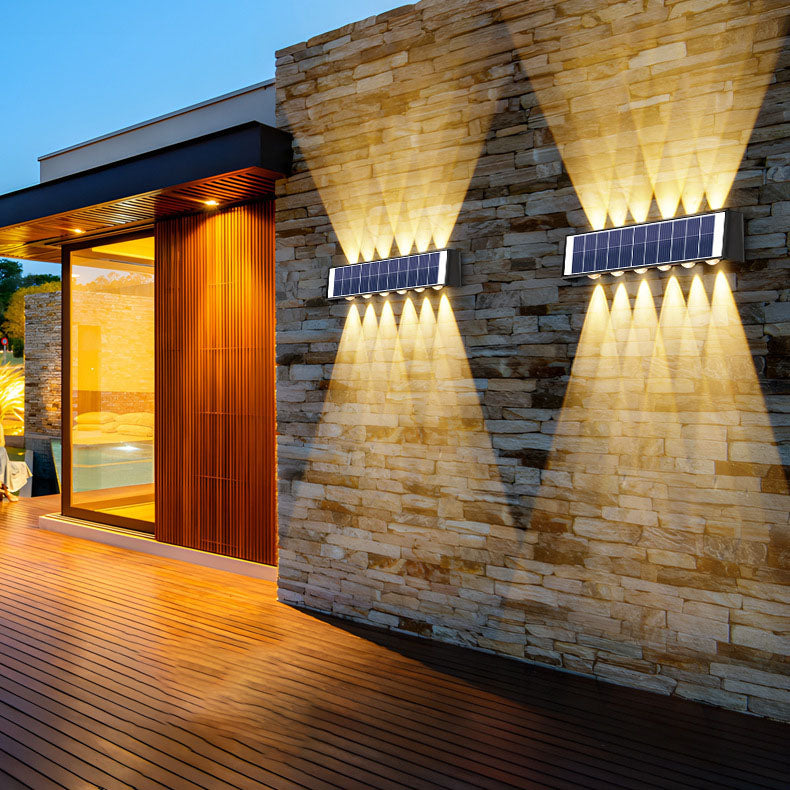 SolaraMax Solar-Wandleuchte | Modernes Design | Solarbetrieben | IP56 Wasserdicht | Energieeffizient 1