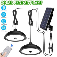 Solivara Solar-Kronleuchter | Mit Sensor & Fernbedienung | IP65 | Warm-/Kaltweiß | 10h Laufzeit 2