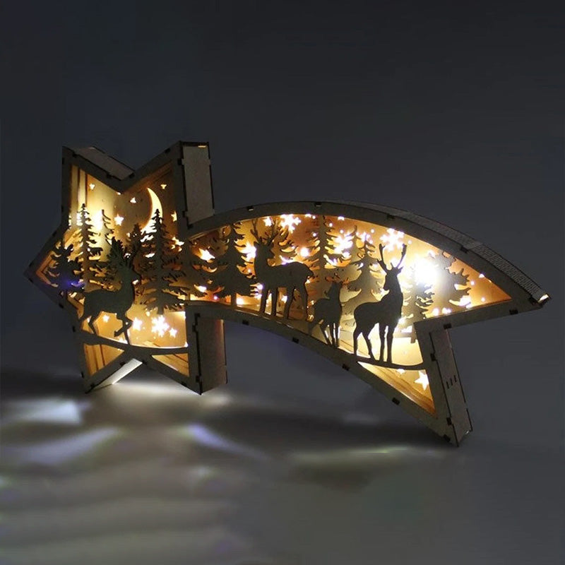 StarWood™ - LED-Weihnachtssterne aus Holz [Letzter Tag Rabatt] 0