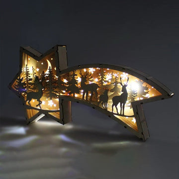 StarWood™ - LED-Weihnachtssterne aus Holz [Letzter Tag Rabatt] 0