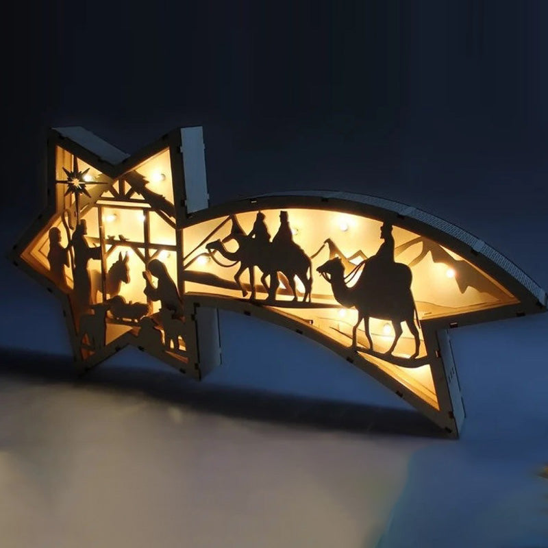 StarWood™ - LED-Weihnachtssterne aus Holz [Letzter Tag Rabatt] 1