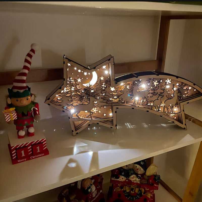 StarWood™ - LED-Weihnachtssterne aus Holz [Letzter Tag Rabatt] 3