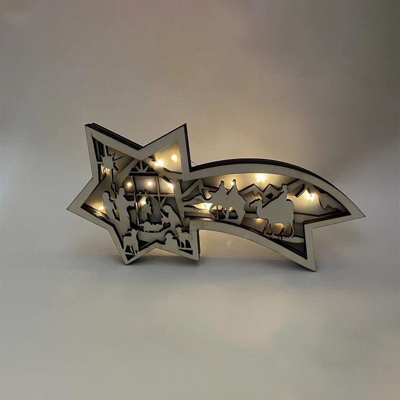 StarWood™ - LED-Weihnachtssterne aus Holz [Letzter Tag Rabatt] 4