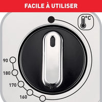 Tefal FR5111170 FilTra Pro Semi-Professionele Vet Inox & Ontwerp, 2400 W, 3 L (tot 4 p), gepatenteerd filter, thermostaat aanpassing