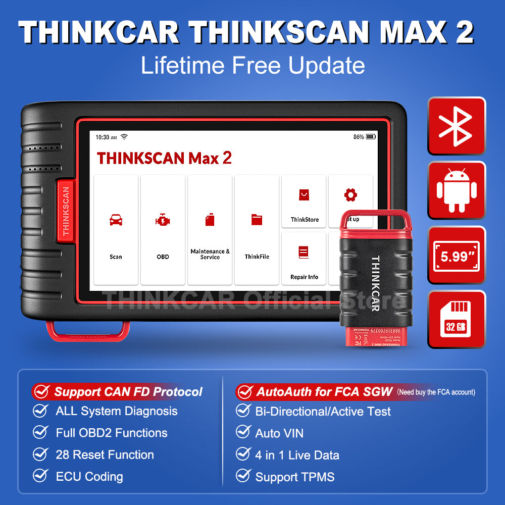 OBD2 Scanner, AF DPF IMMO Reset, Lifetime Free ECU Coding