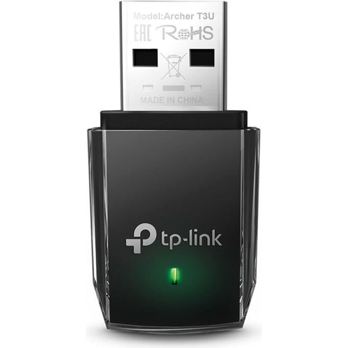 TP-Link Archer T3U Clé WiFi AC 1300 Mbps, adapt USB wifi, dongle wifi, USB 3.0, MU-MIMO