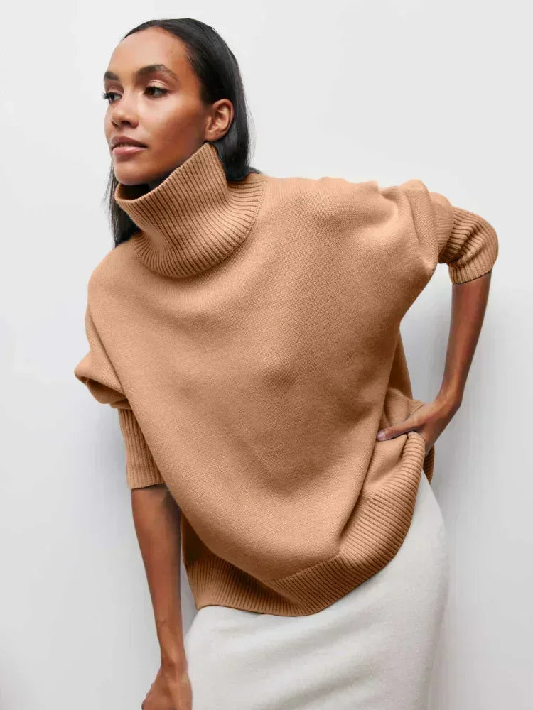 Theresia™ Klassischer Komfort Raffinierte Rollkragenbluse