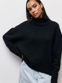 Theresia™ Klassischer Komfort Raffinierte Rollkragenbluse