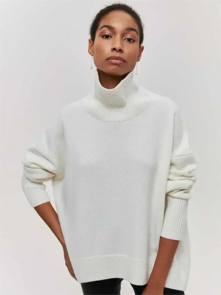 Theresia™ Klassischer Komfort Raffinierte Rollkragenbluse