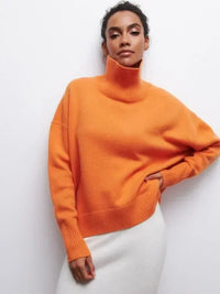 Theresia™ Klassischer Komfort Raffinierte Rollkragenbluse