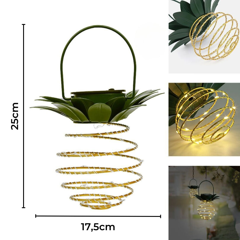 TropicaLumina - Hängende Ananas Solar Laterne 2