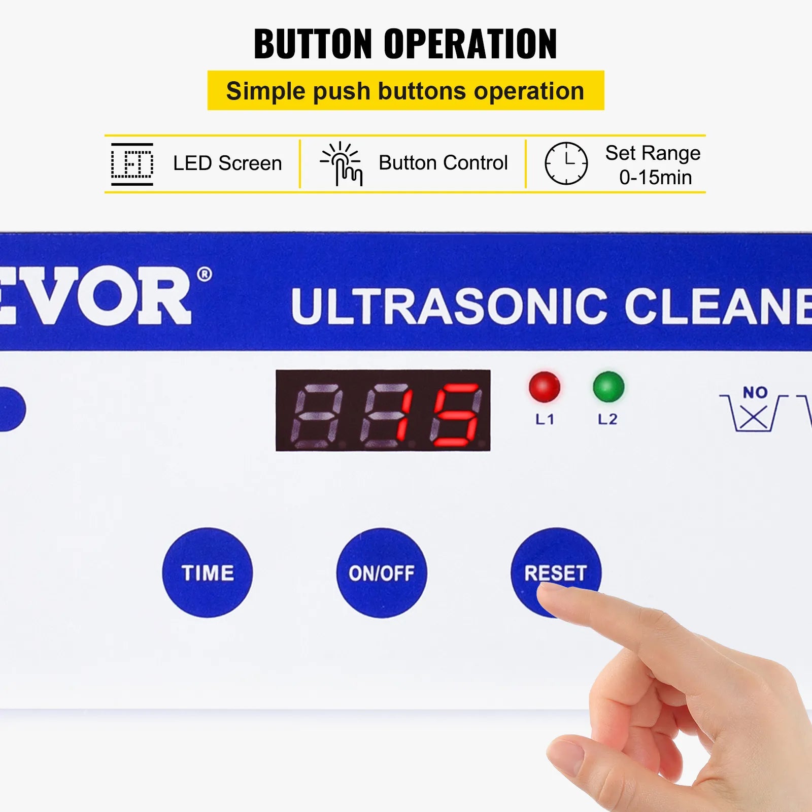 Ultrasonic Cleaner, Portable, 800ml