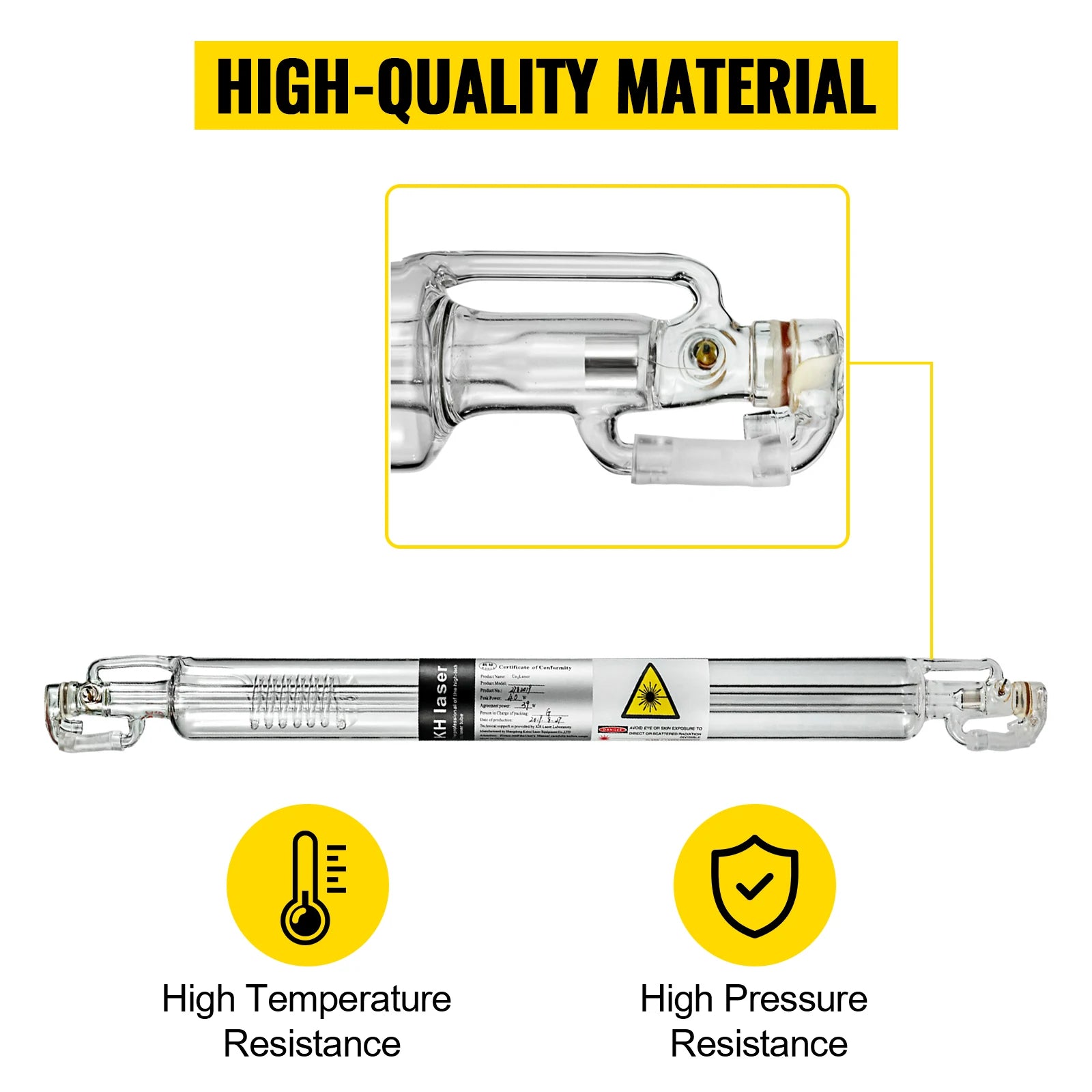 CO2 Laser Tube, Lang levetid, Forskellige effektindstillinger