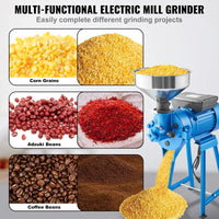 Electric Grain Grinder, 1500W Power, Commercial Use