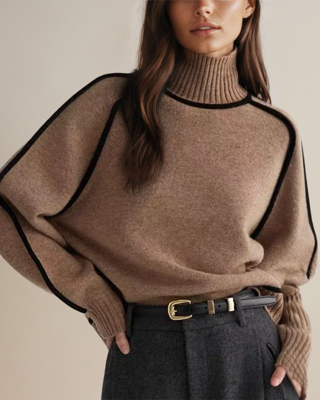 Vanessa™ Pullover mit Schildpatt-Ausschnitt