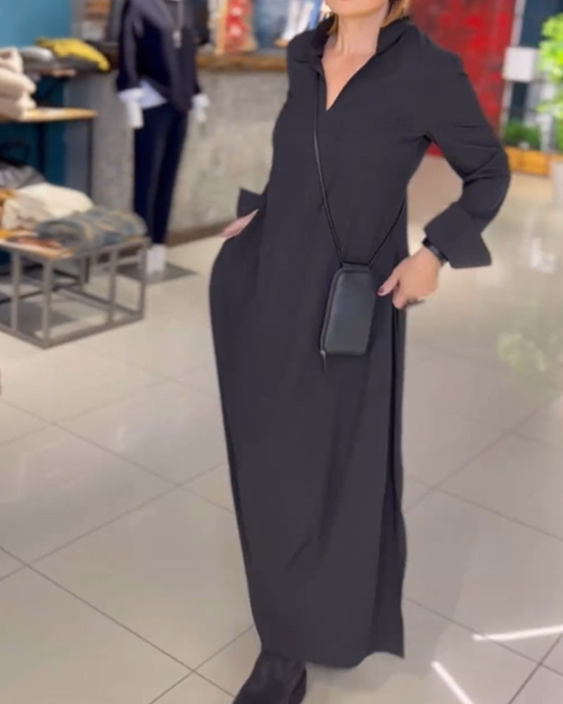 Verena™ Weiches langes Stretchkleid