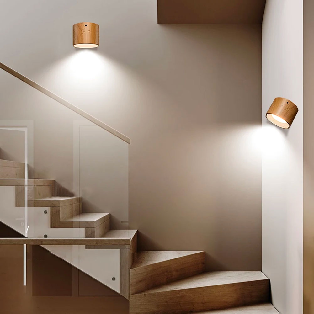 Vista - The 360° rechargeable LED wall light 1