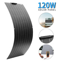 Fleksibelt solcellepanel, 150W, 18v opladning