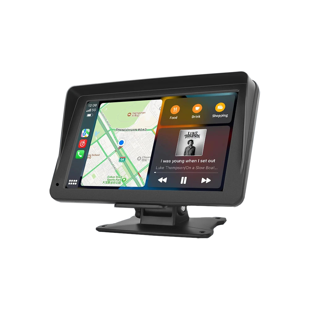 Car Monitor, 7 Inches, Apple CarPlay & Android Auto Compatible, WIFI & Bluetooth Connectivity