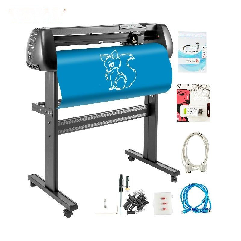 Vinyl skæreplotter - 34 tommer med 3 blade & SIGNMASTER-software - Justerbar