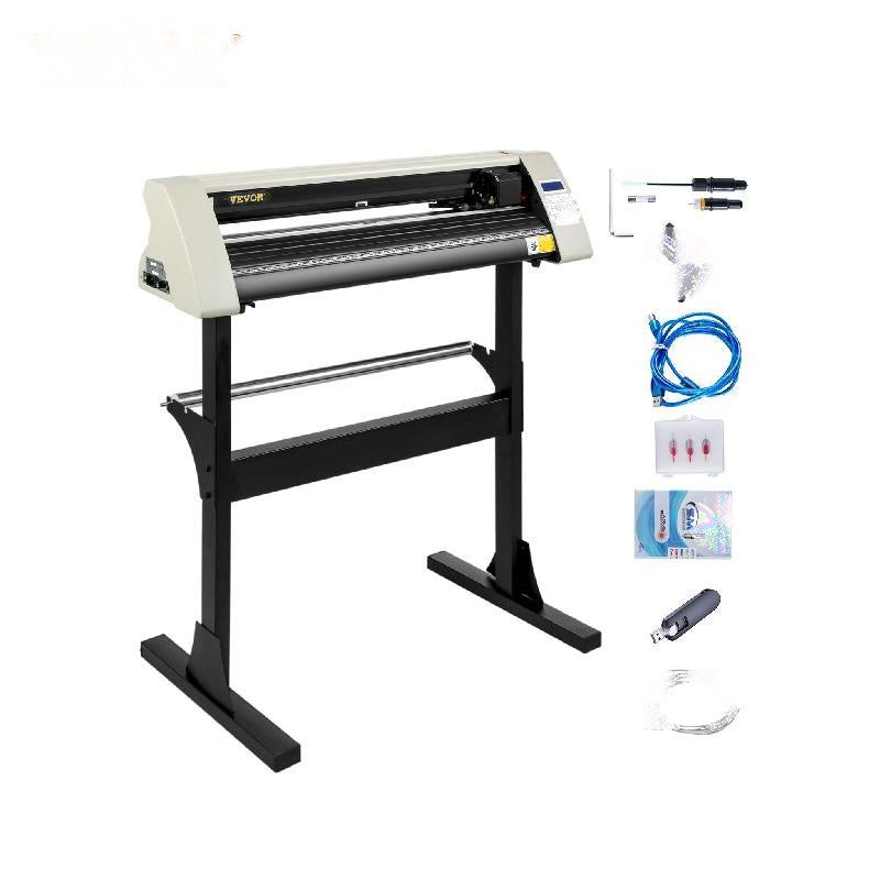 Vinyl skæreplotter - 28 tommer, LCD-skærm, 3 blade & Signmaster-software