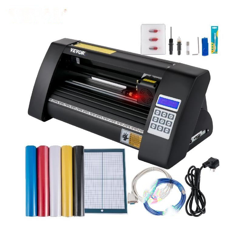 Vinyl Cutting Plotter 375mm - LCD Screen, Laser Guide & Multi-System C