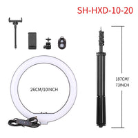 LED Ring Light, Bluetooth Fjernbetjening, Stativ