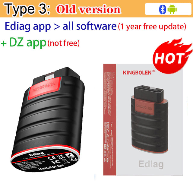 OBD2 Scanner Bluetooth, All System Diagnostic, ECU Coding