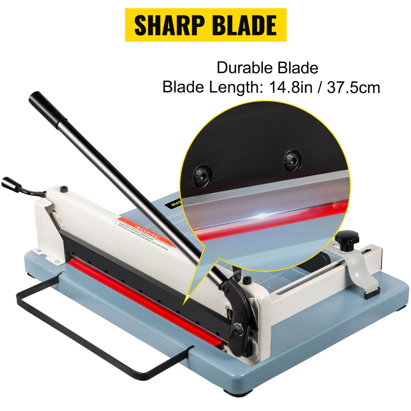 Paper Cutter Machine, Heavy Duty Cutting Capacity, Adjustable Clamp