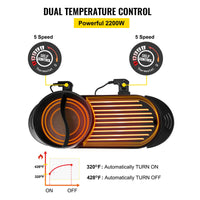 Electric BBQ Pan Grill, Portable, Smoke-free