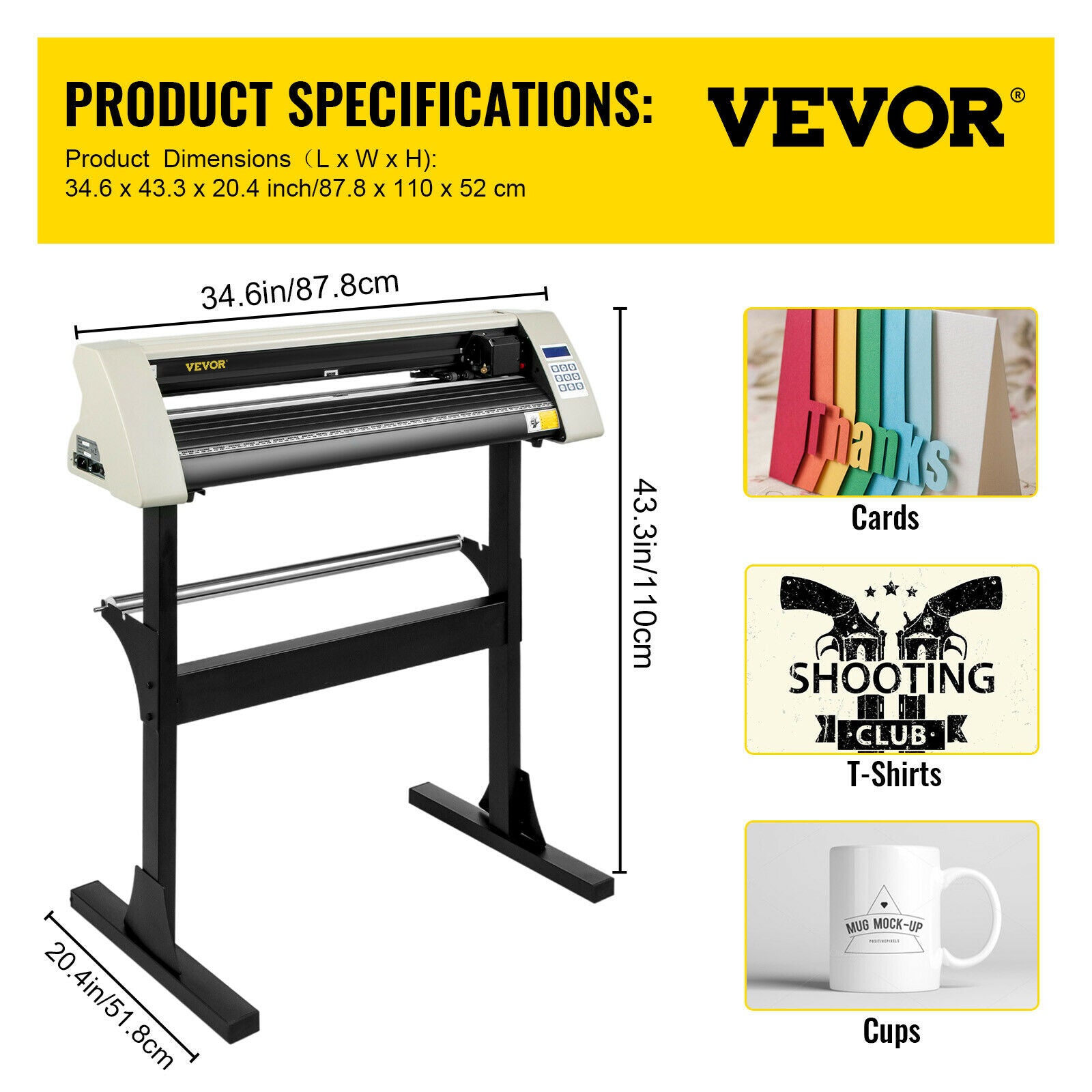 Vinyl Cutting Plotter - 28 inch, LCD Screen, 3 blades & Signmaster software