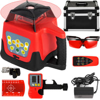 Rotary Laser Level Kit, 360° Scanning, 500M Rækkevidde