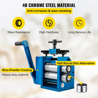 Jewelry Rolling Mill, Manual Operation, Square & Half-Round Design