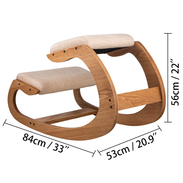Knælestol, Ergonomisk Design, Tyk Pude