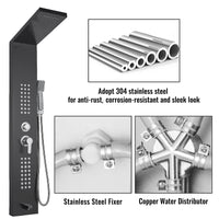 Shower Panel System, Rainfall, Massage Jets