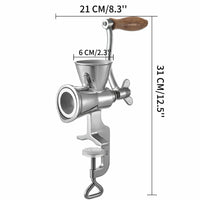 Grain Mill, Manual Operation, Stainless Steel