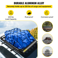 Universal Roof Rack, 100Kg Load Capacity, Aluminum Alloy