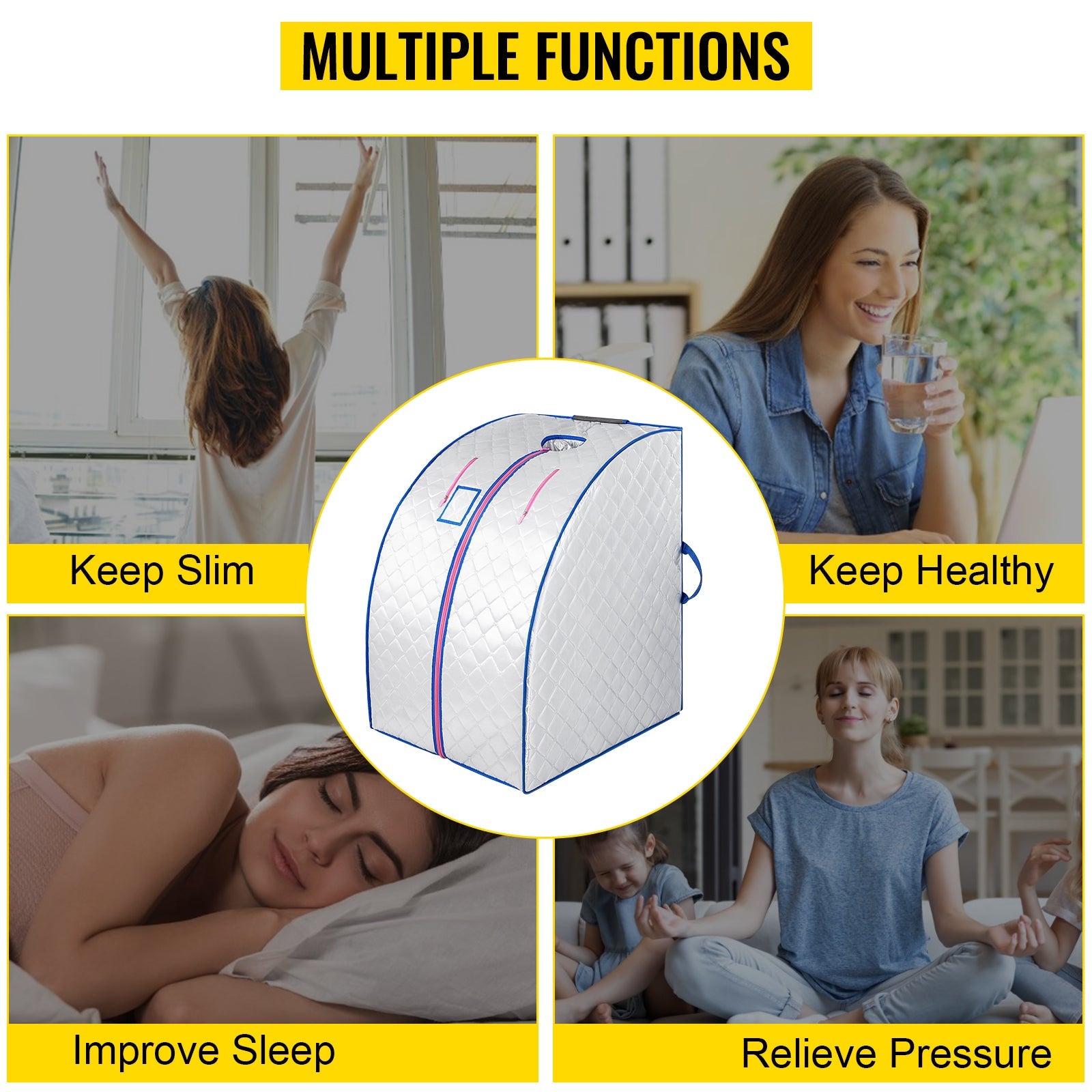 Portable Sauna, Foldable Design, Steam Functionality